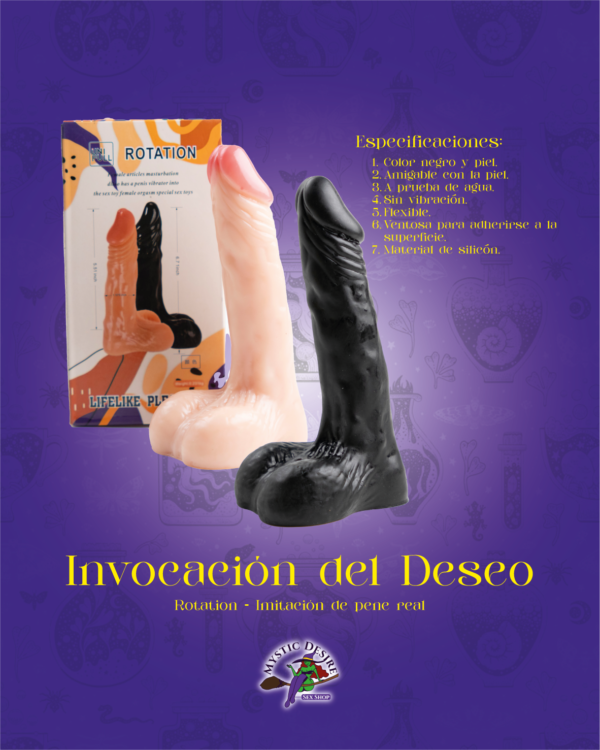 Invocación del Deseo – Dildo Realista con Ventosa